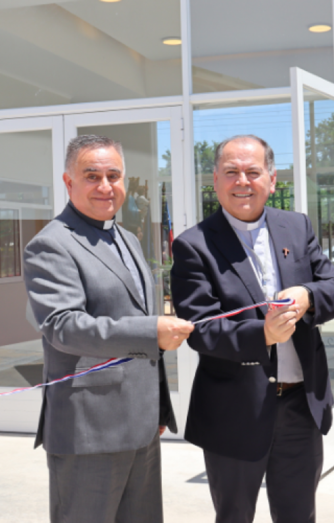 Salesianos Linares inaugura Bulevar y nuevo acceso presidido por Don Bosco