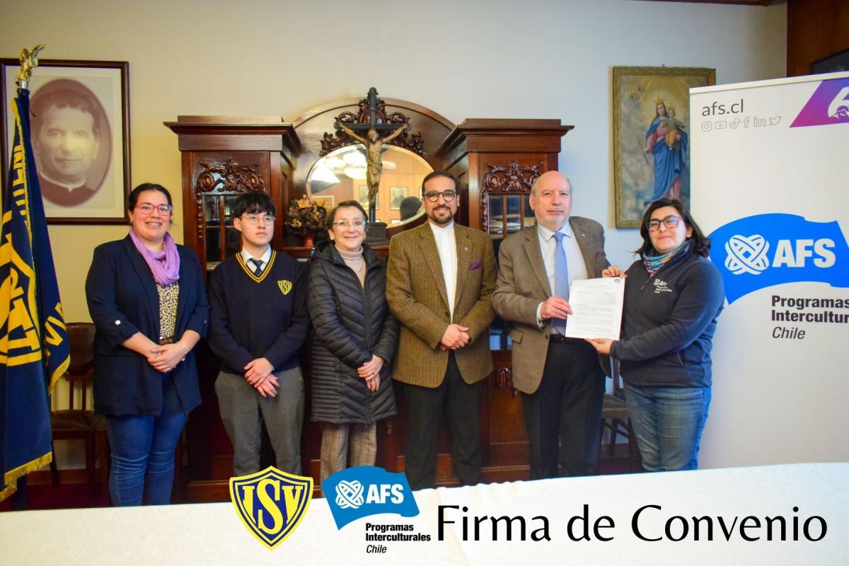 ISV Valdivia firma convenio con AFS Chile