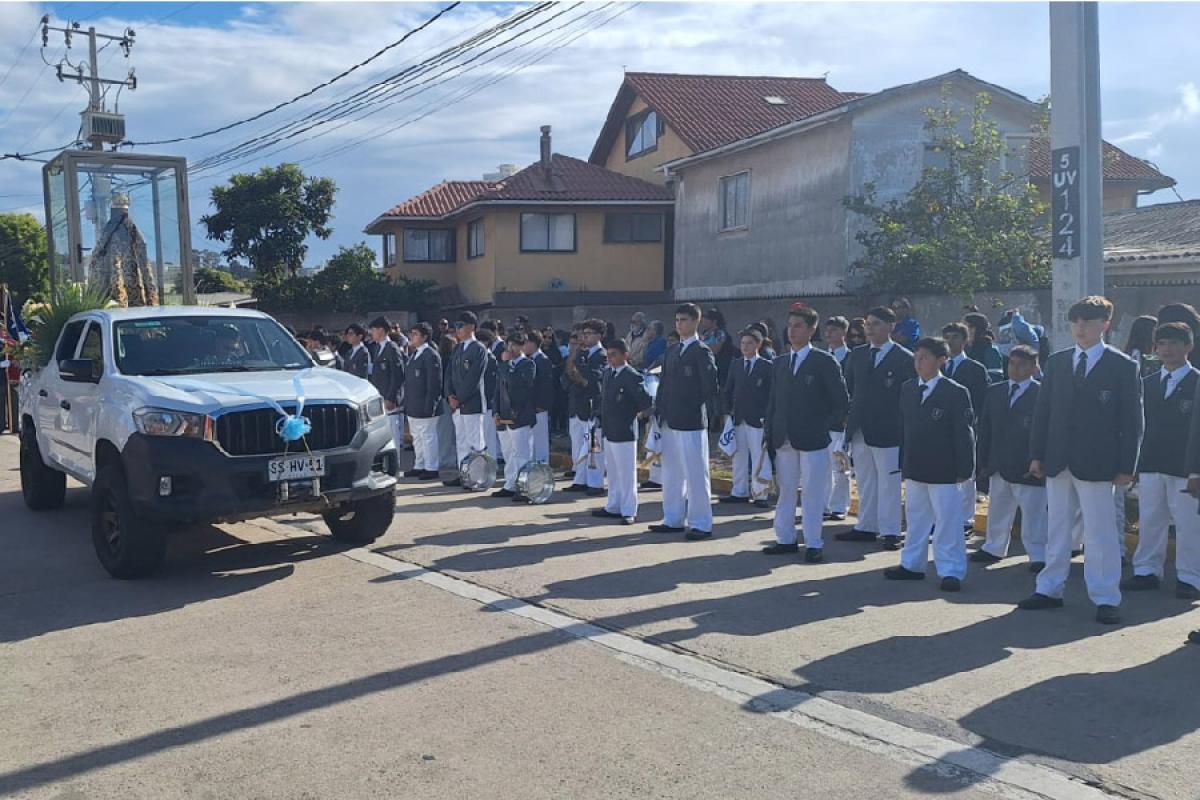 Banda de Honor acompaña Procesión de la Purísima en Concón