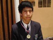Alumno de Iquique obtiene medalla de oro en Olimpiadas Regionales de Ciencias