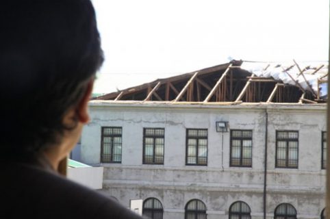 Museo Salesiano de Punta Arenas afectado por fuerte viento