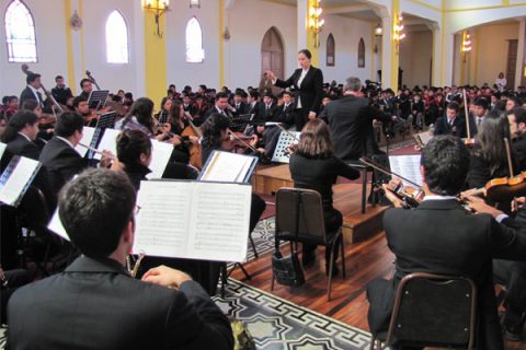 Orquesta Sinfónica ULS se presentó en Salesianos La Serena