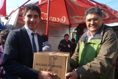 Concepción  – Donación a locatarios de Mercado Siniestrado