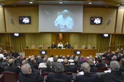 El Papa Francisco se encuentra con los Superiores Generales