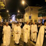 Cientos de personas recorrieron junto a la Virgen las calles de Valparaíso