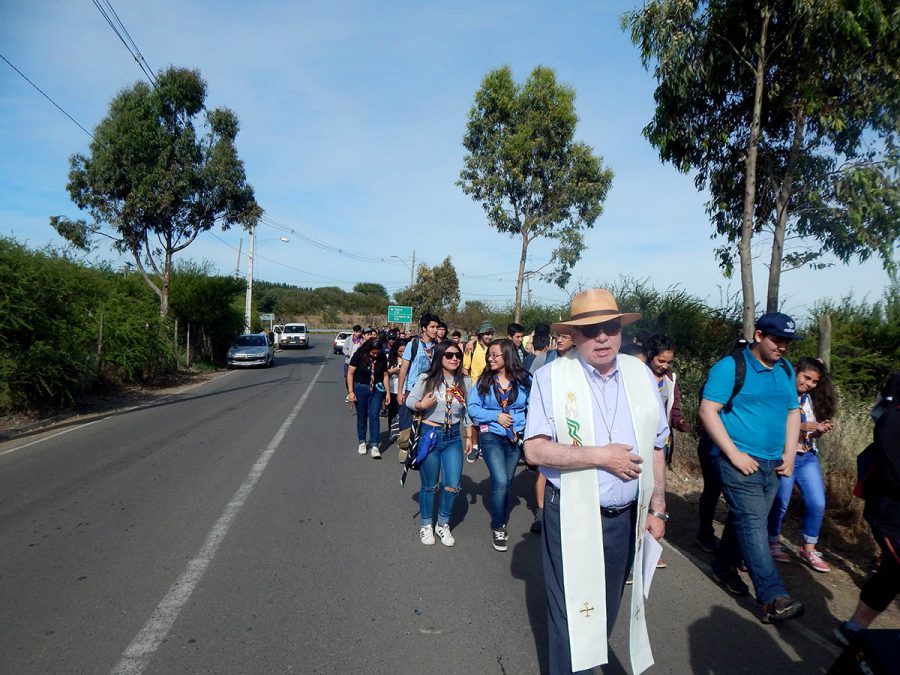 Salesianos Talca peregrinó al Cerro de la Virgen para dar término al Año de la Misericordia