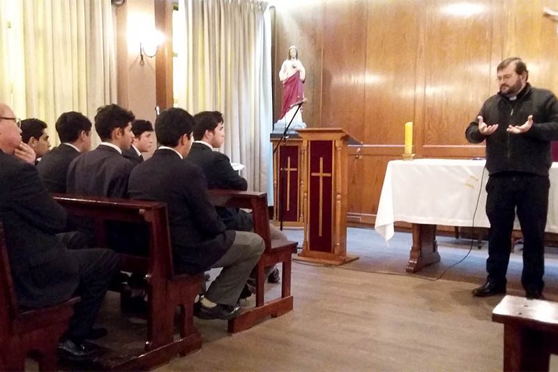 Salesianos Concepción recibió imagen peregrina de la Sagrada Familia