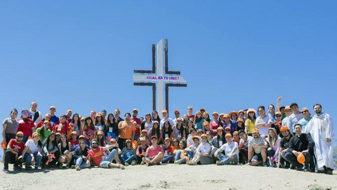 90 voluntarios del MJS colaboraron en la peregrinación a Los Andes