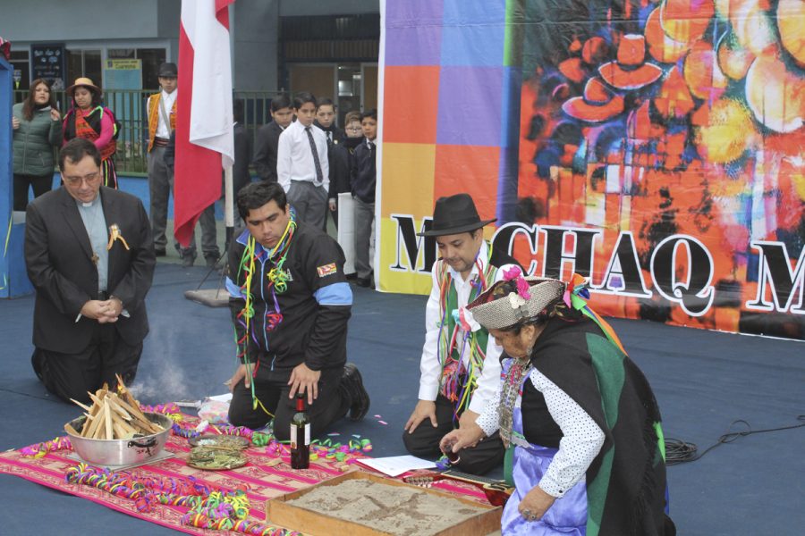 Colegio Salesiano de Iquique celebra año nuevo indígena
