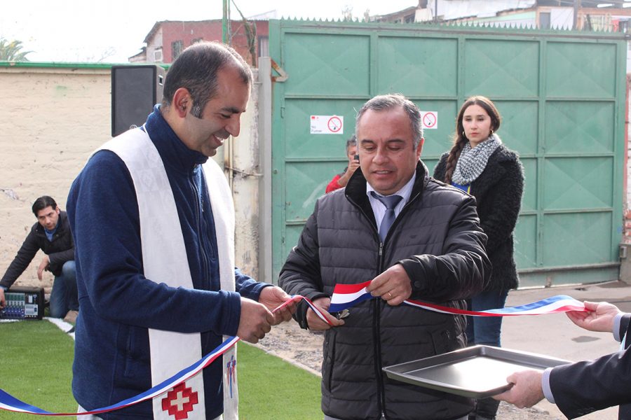 Inauguración espacios deportivos colegio Domingo Savio