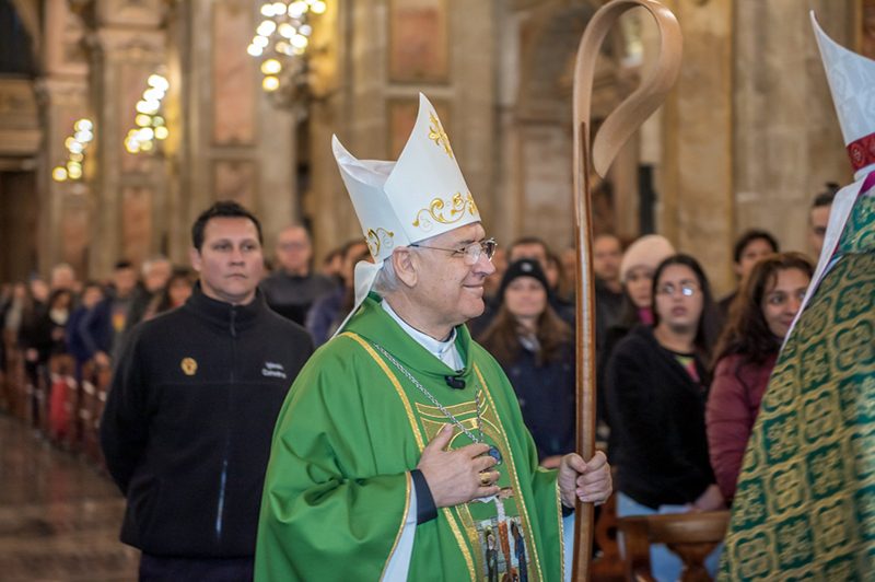Mons. Alberto Lorenzelli presidió su primera misa en Catedral Metropolitana