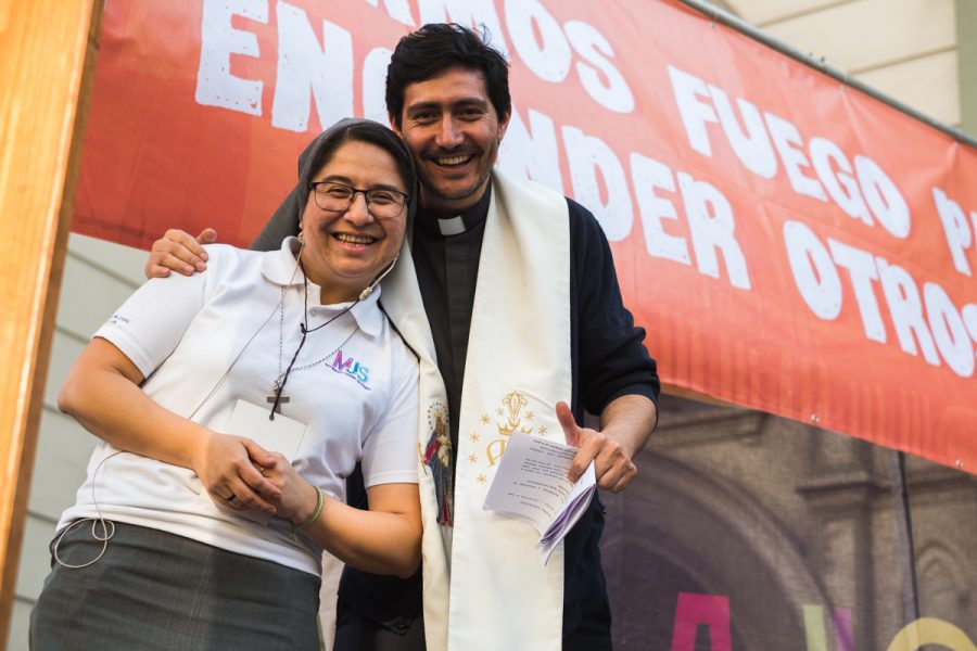 El MJS animó a los peregrinos hacia el Santuario del P. Alberto Hurtado