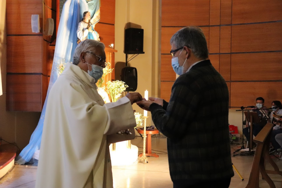 Celebración de bodas de oro sacerdotales P. Bernardo Venegas
