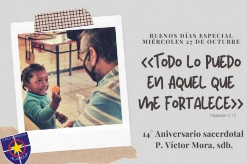 P. Víctor Mora es homenajeado en su 14° aniversario sacerdotal