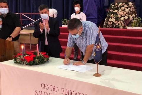 Salesianos Alameda firma convenio con Universidad Federico Santa María
