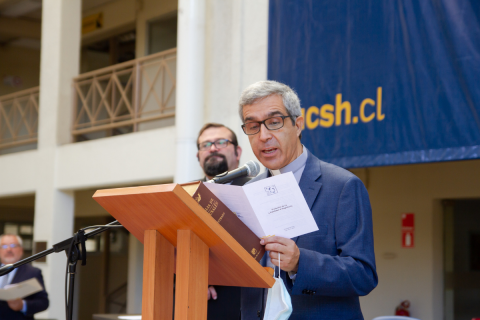 P. Galvarino Jofré asume como Rector de la UCSH por un segundo período