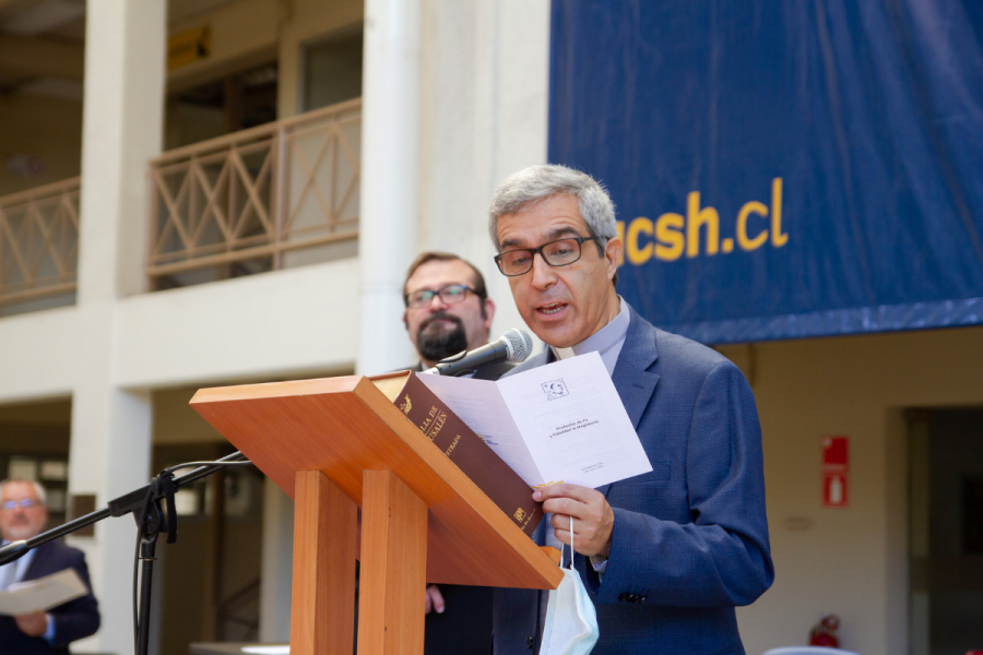 P. Galvarino Jofré asume como Rector de la UCSH por un segundo período
