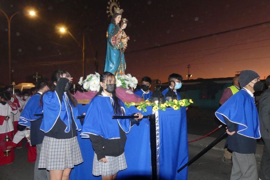 Salesianos Calama celebró fiesta y procesión a María Auxiliadora