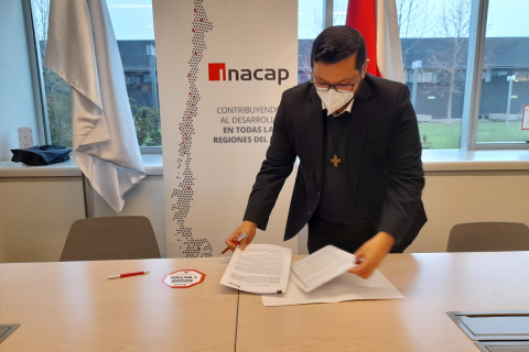 Salesianos Talca e INACAP firman Convenio de Alternancia para estudiantes de Mecánica Automotriz