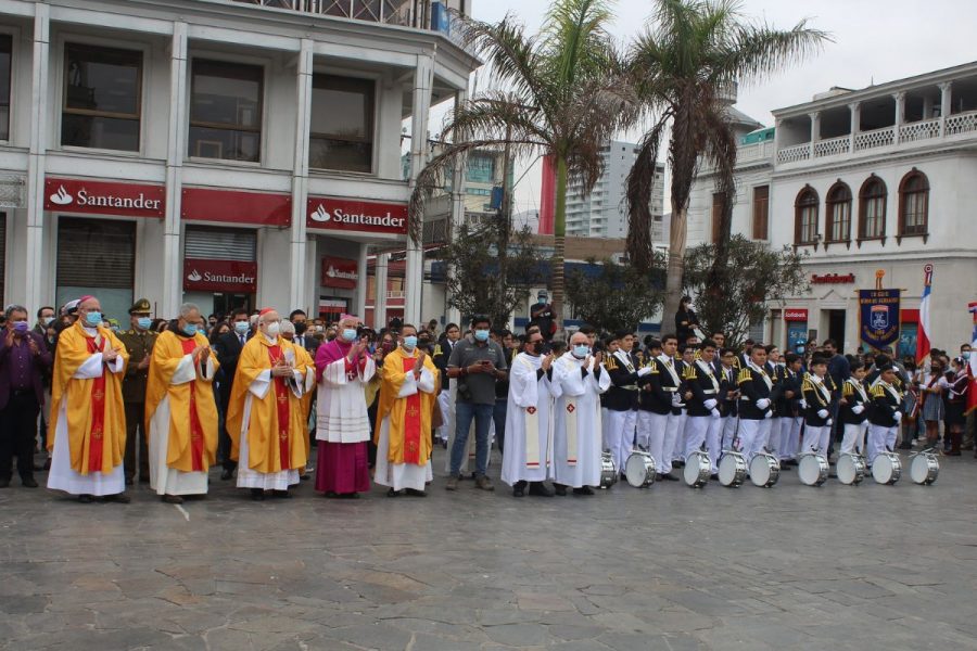 Colegio Salesiano participó en bienvenida a nuevo obispo de Iquique
