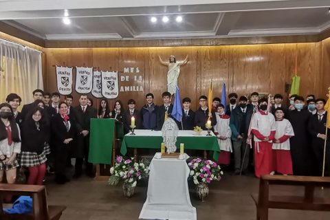 Salesianos Concepción recibió imagen de la Virgen Peregrina