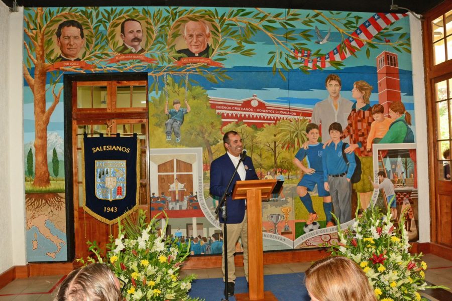 Inauguración de mural en homenaje al Sistema Preventivo Salesiano