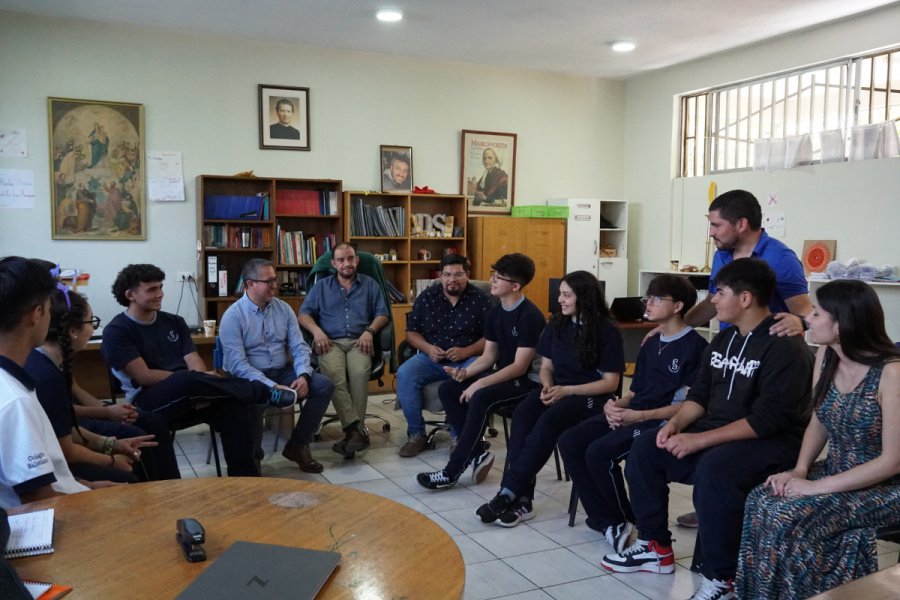 Representantes de Pastoral Juvenil y Comunicaciones visitan Colegio Oratorio Don Bosco