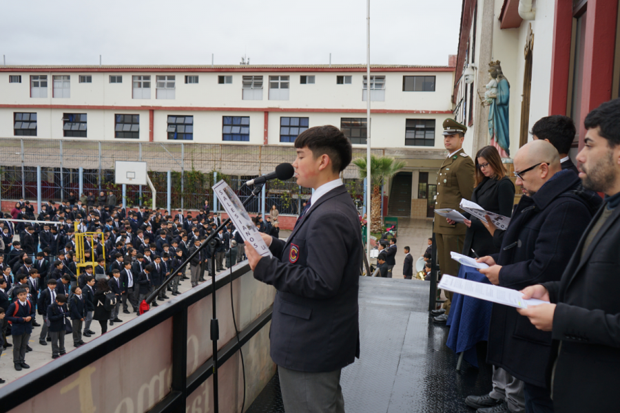 Colegio Salesiano de La Serena realizó acto del Día del Carabinero