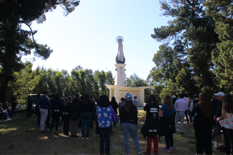 Procesión cerro la Virgen: inicio Mes de María en Concepción