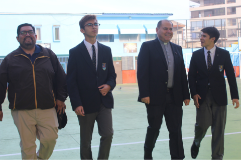 Colegio Don Bosco Iquique recibe visita del Inspector P. Nelson Moreno